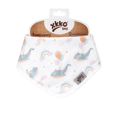 Bandanka bambusowa XKKO BMB Digi - Sky Whale