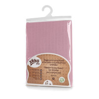 Bambusowe prześcieradło z gumką XKKO BMB 50x70 - Baby Pink