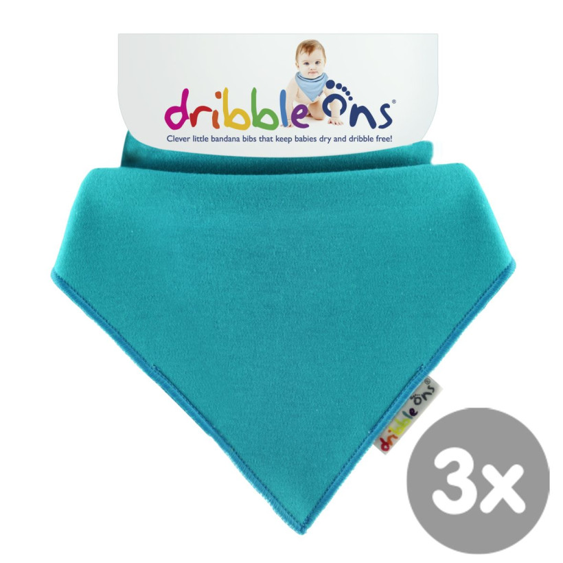 Dribble Ons Bright - Turquoise 3x1szt. (Hurtowe opak.)