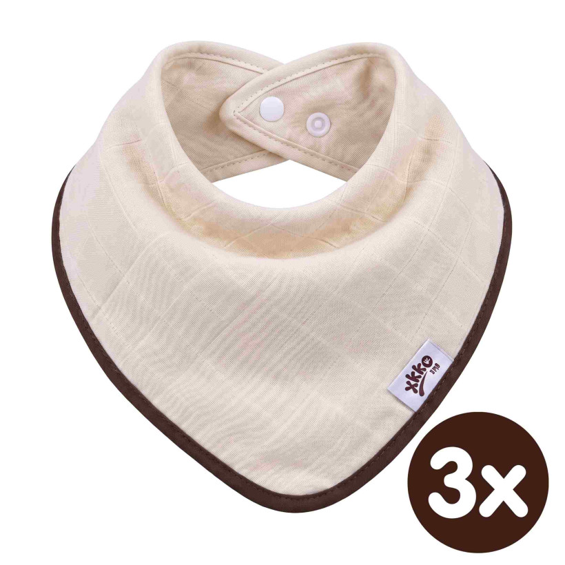 Bandanka bambusowa XKKO BMB - Natural 3x1szt. (Hurtowe opak.)