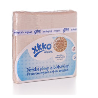 Pieluszki XKKO Organic 70x70 Organic  Bird Eye - Natural 40x5szt. (Hurtowe opak.)