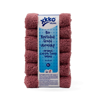 Frotte serwetki XKKO Organic 21x21 - Mesa Rose