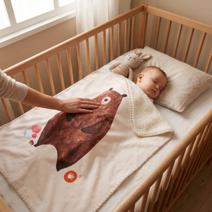 Hiszpański kocyk XKKO LUX 75x100 - Bear