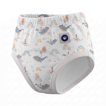 Majtki treningowe XKKO Organic - Sky Whale