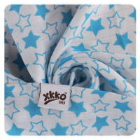 Bambusowe pieluchy XKKO BMB 70x70 - Little Stars Cyan MIX