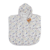 Ponczo bambusowe XKKO BMB Digi - Blue Wildflowers Rozmiar 1