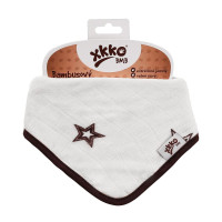 Bandanka bambusowa XKKO BMB - Natural Brown Stars