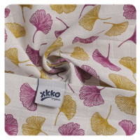 Pieluszki XKKO Organic 70x70 Organic Stare Czasy - Gingko  5x3szt. (Hurtowe opak.)