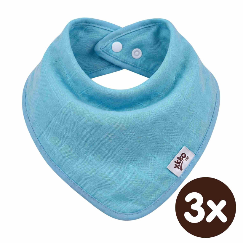 Bandanka bambusowa XKKO BMB - Turquoise 3x1szt. (Hurtowe opak.)