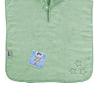 Ponczo kąpielowe z bawełny organicznej XKKO Organic - Mint Stars