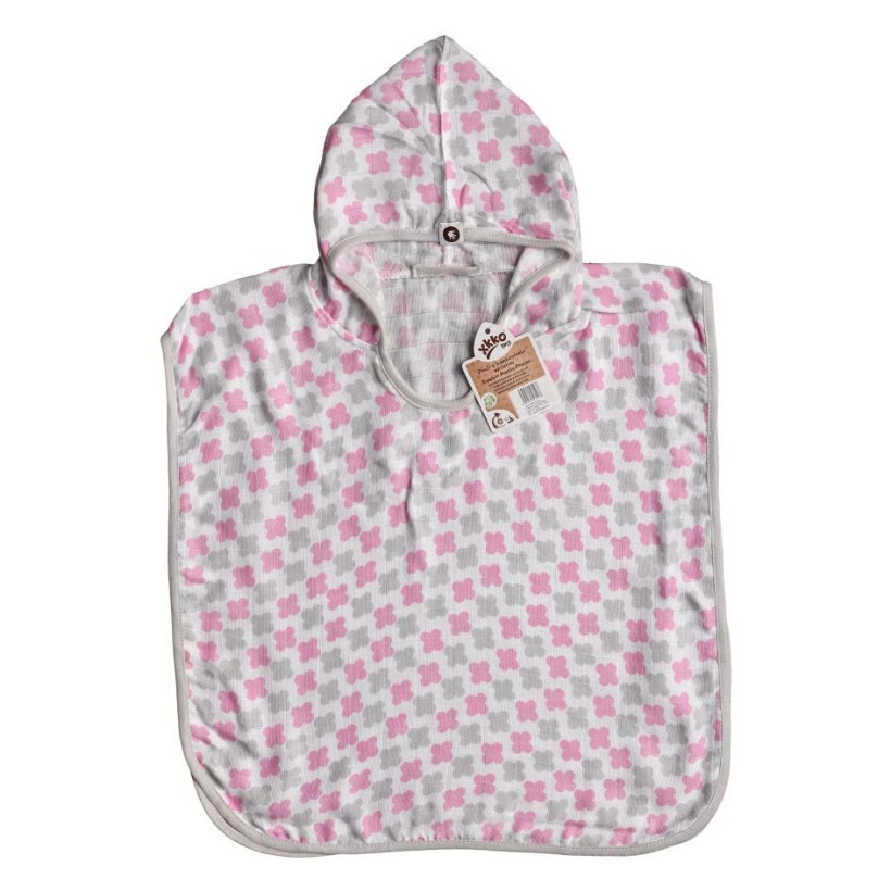 Ponczo bambusowe XKKO BMB - Cross Baby Pink Rozmiar 1