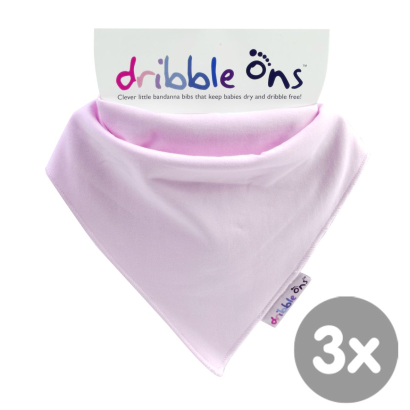 Dribble Ons Classic - Baby Pink 3x1szt. (Hurtowe opak.)