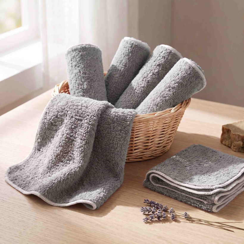 Frotte serwetki XKKO Organic 21x21 - Silver