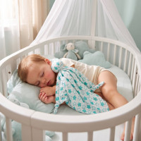 Przytulanka bambusowa XKKO BMB - Little Stars Turquoise