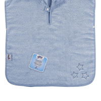 Ponczo kąpielowe z bawełny organicznej XKKO Organic - Baby Blue Stars