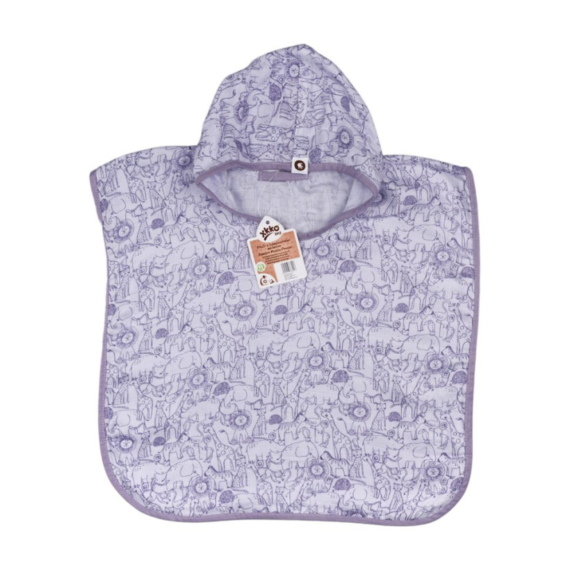 Ponczo bambusowe XKKO BMB Safari - Lavender Aura Rozmiar 1