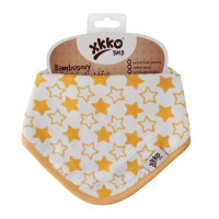 Bandanka bambusowa XKKO BMB - Little Stars Orange 3x1szt. (Hurtowe opak.)
