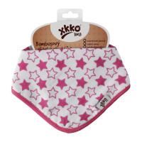Bandanka bambusowa XKKO BMB - Little Stars Magenta 3x1szt. (Hurtowe opak.)