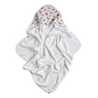 Bambusowy ręcznik z  kapturem XKKO BMB 90x90 - Butterflies 5x1szt. (Hurtowe opak.)