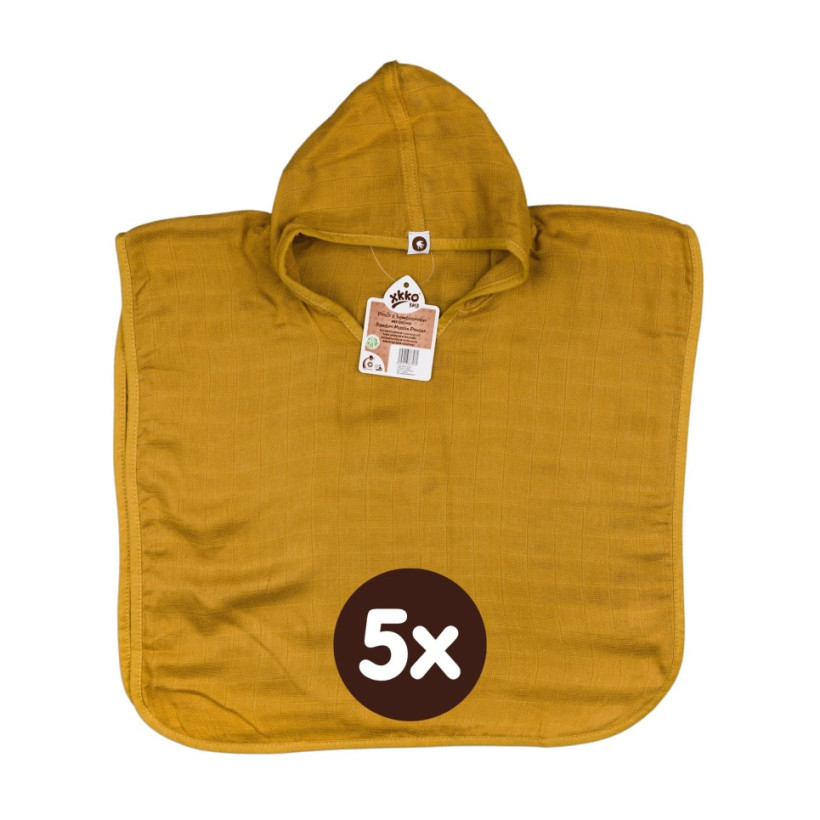 Ponczo bambusowe XKKO BMB Colours - Honey Mustard Rozmiar 2 5x1szt. (Hurt. opak.)
