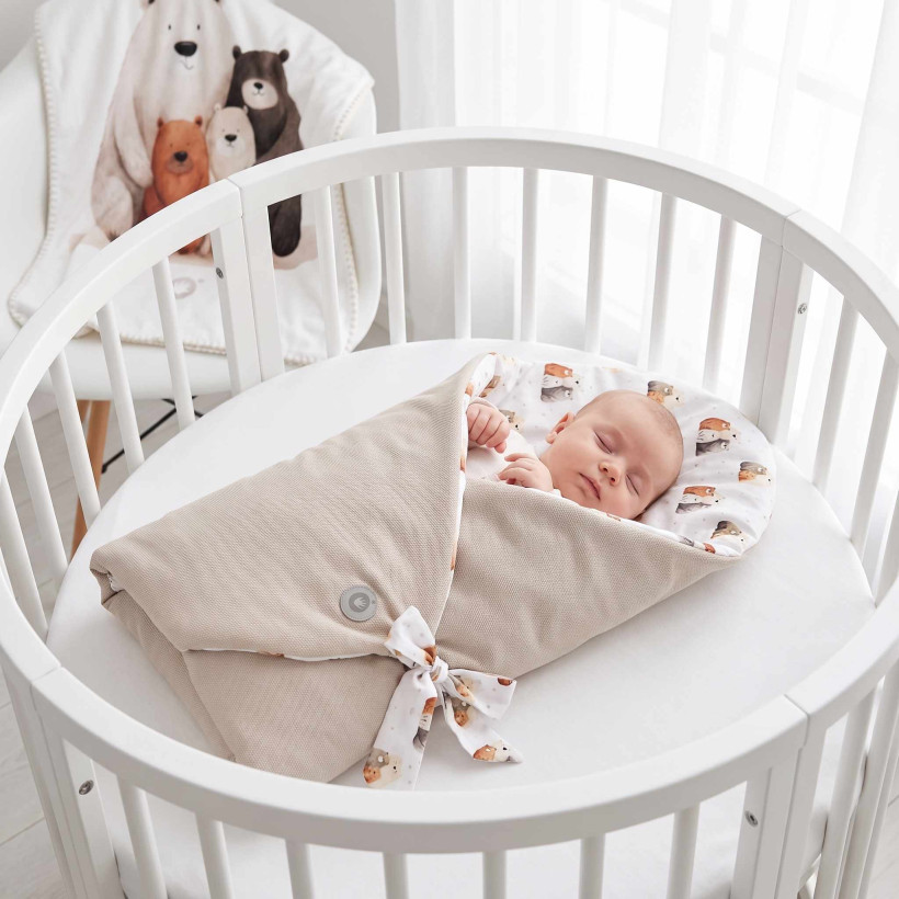 Rożek bawełniany XKKO LUX z wkładka kokosowa - Bear Family