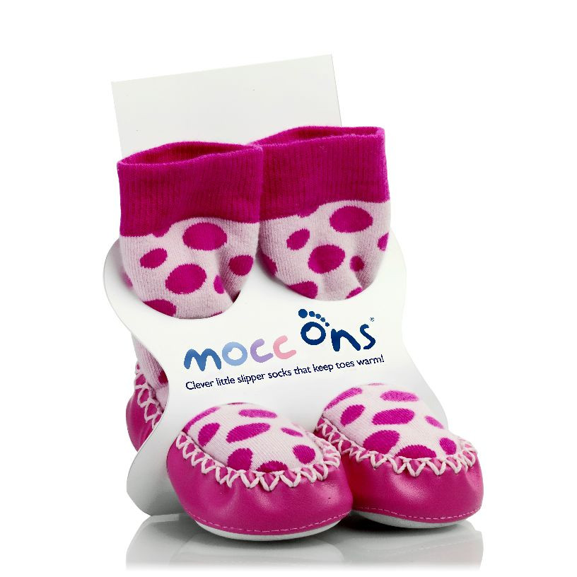 Mocc Ons - Pink Spots Rozmiar 18-24m