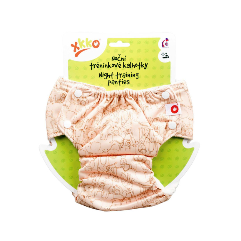 XKKO Majtki treningowe na noc - Safari Honey Mustard Rozmiar XL