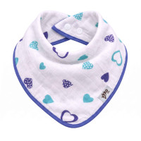 Bandanka bambusowa XKKO BMB - Ocean Blue Hearts 3x1szt. (Hurtowe opak.)