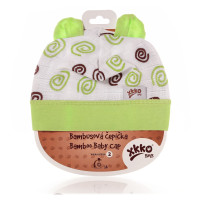 Czapka bambusowa XKKO BMB - Lime Spirals 3x1szt. (Hurtowe opak.)