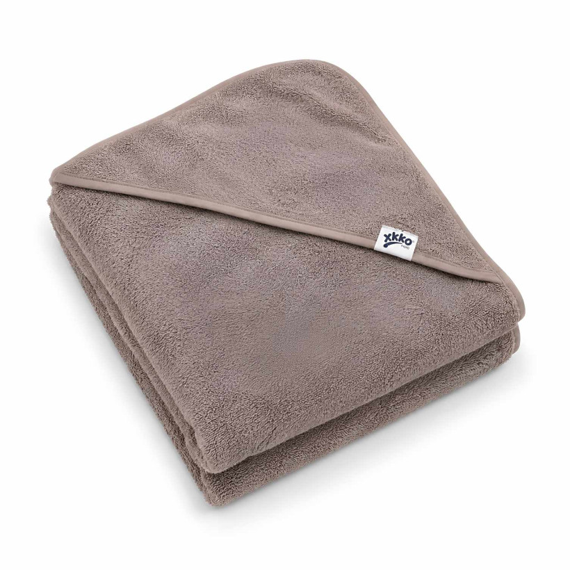 Ręcznik z kapturkiem z bawełny organicznej XKKO Organic 90x90 - Atmosphere