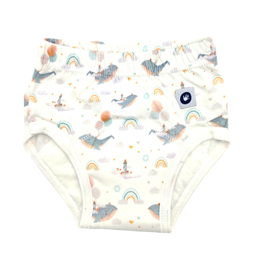 Majtki treningowe XKKO Organic - Sky Whale