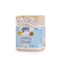 Prefoldy z bawełny organicznej XKKO Organic (4/6/4) - Bird Eye Newborn Natural