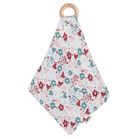 Gryzak bambusowy XKKO BMB z muślinem - Flowers&Birds Girls 6x1szt. (Hurt. opak.)