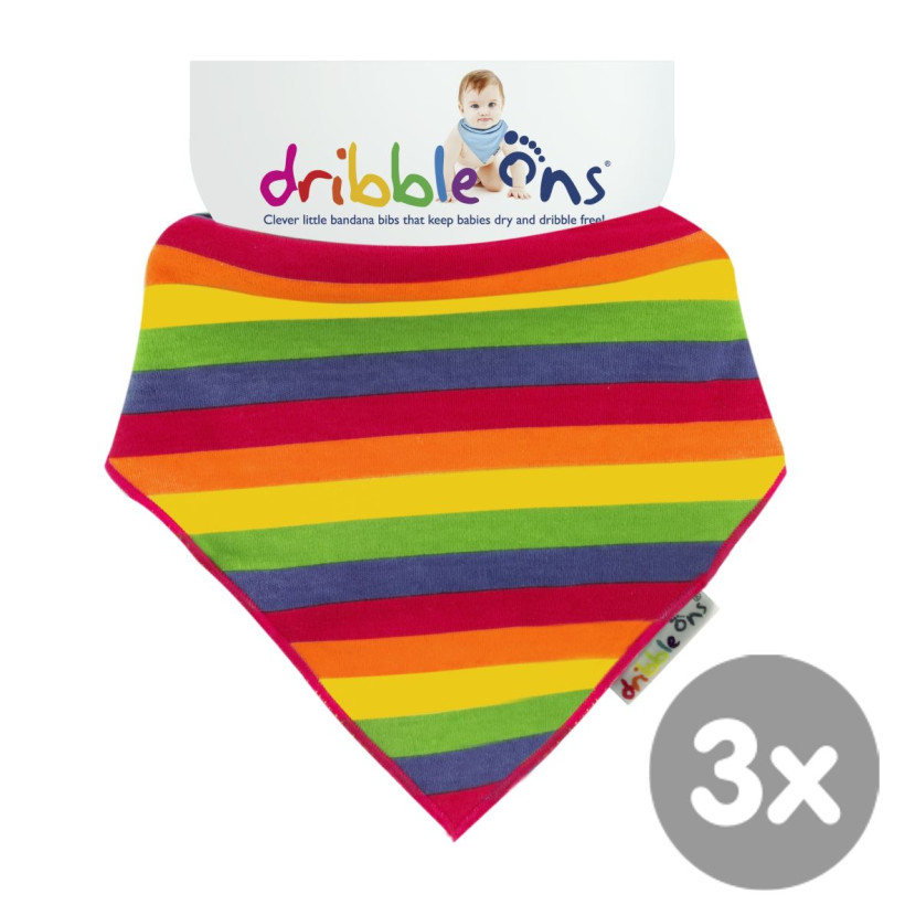 Dribble Ons Designer - Rainbow 3x1szt. (Hurtowe opak.)