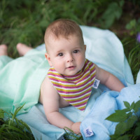 Bandanka XKKO Organic Stare Czasy - Violet Stripes
