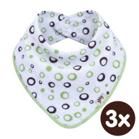 Bandanka bambusowa XKKO BMB - Lime Bubbles 3x1szt. (Hurtowe opak.)