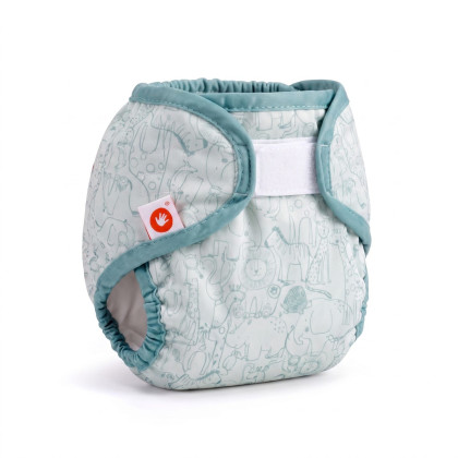Otulacze XKKO Newborn - Safari Granite Green