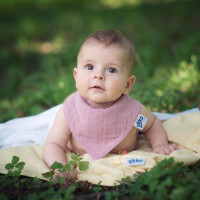 Bandanka XKKO Organic Stare Czasy - Light Pink