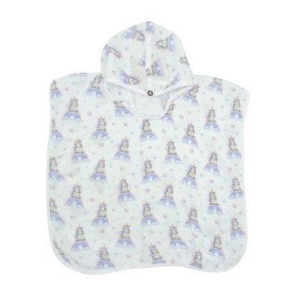 Ponczo bambusowe XKKO BMB Digi - Unicorns