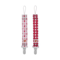 XKKO Zawieszka do smoczka 2szt. - Little Stars Magenta MIX 5x2Szt. (Hurt.opak.)