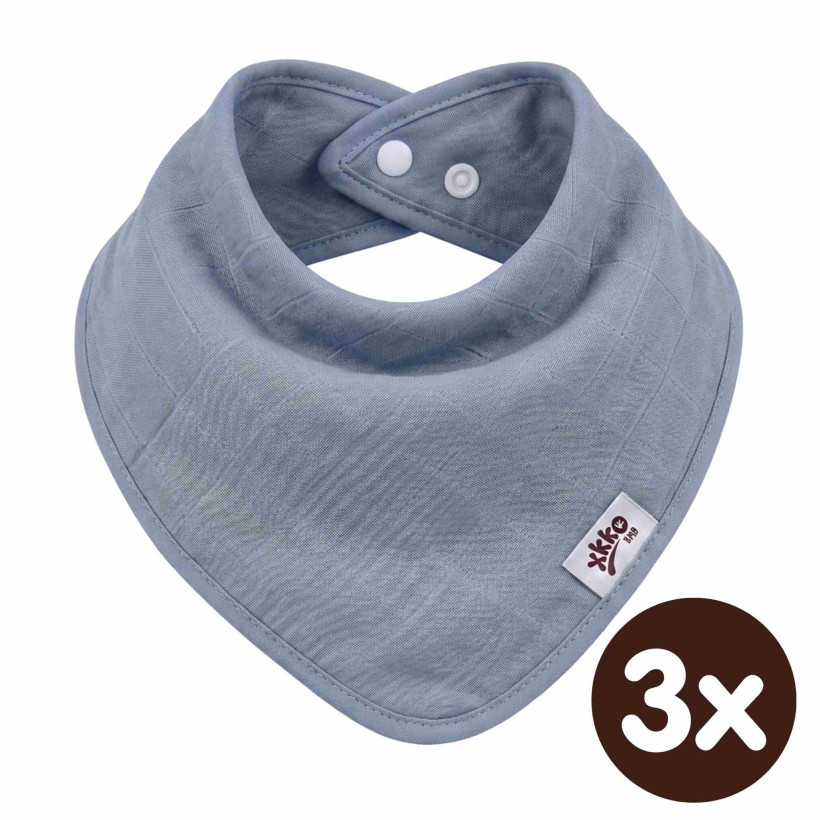 Bandanka bambusowa XKKO BMB - Silver 3x1szt. (Hurtowe opak.)