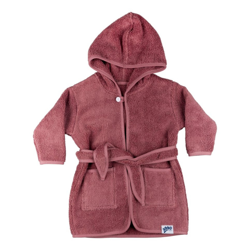 Szlafrok z bawełny organicznej XKKO Organic - Lavender Aura 12-24m 5x1szt. (Hurtowe opak.)
