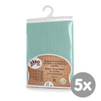 Bambusowe prześcieradło z gumką XKKO BMB 50x70 - Mint 5x1szt (Hurtowe opak.)