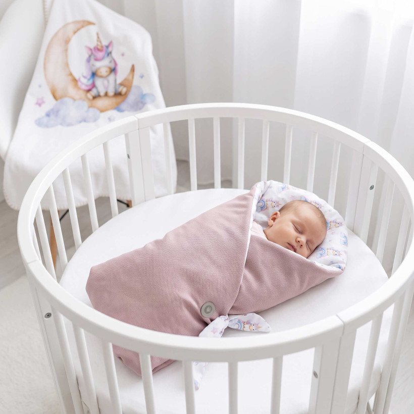 Rożek bawełniany XKKO LUX z wkładka kokosowa - Unicorns