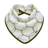 Bandanka bambusowa XKKO BMB - Natural Brown Circles