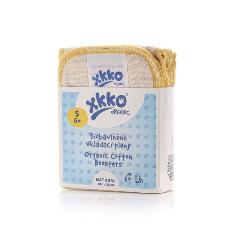 XKKO Organic Twill Wkład chłonny - Natural Rozmiar S 5x6szt. (Hurt. opak.)