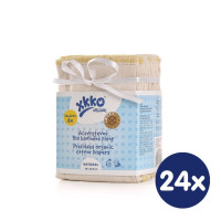 Prefoldy z bawełny organicznej XKKO Organic (4/6/4) - Bird Eye Newborn Natural 24x6 Szt.(Hurtowe opak.)