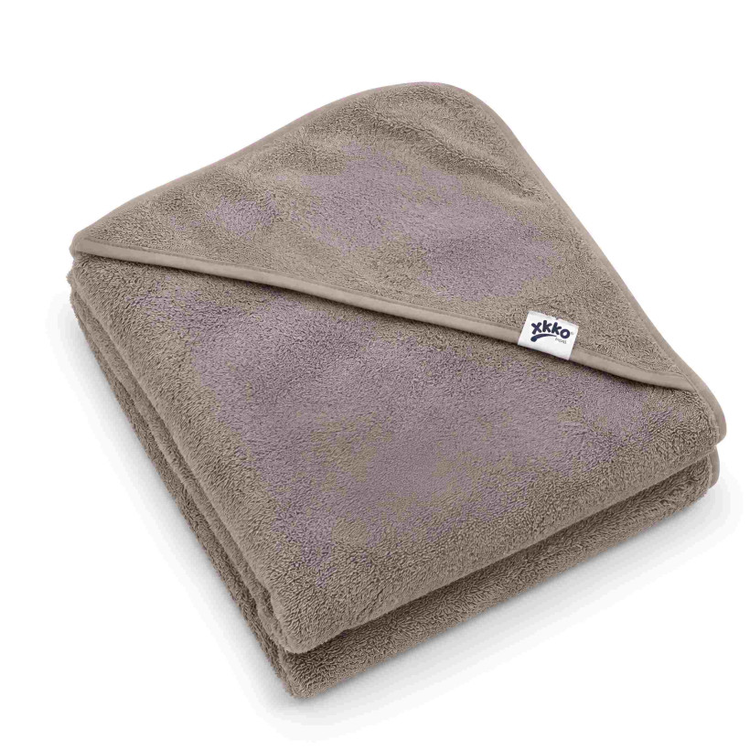 Ręcznik z kapturkiem z bawełny organicznej XKKO Organic 90x90 - Atmosphere