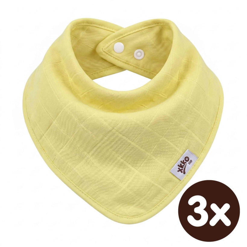 Bandanka bambusowa XKKO BMB - Lemon 3x1szt. (Hurtowe opak.)