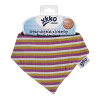 Bandanka XKKO Organic Stare Czasy - Violet Stripes 3x1szt. (Hurtowe opak.)